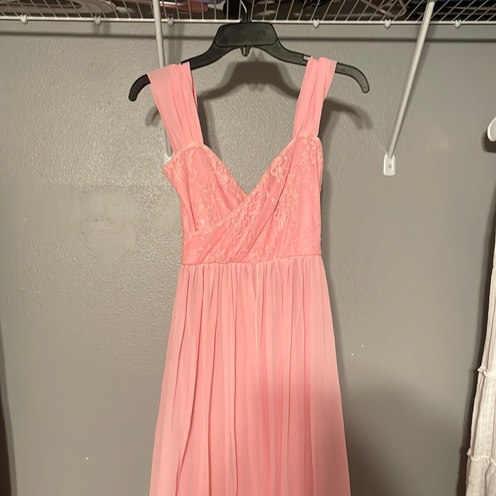 Worn Women’s Pink Maternity Photoshoot dress.